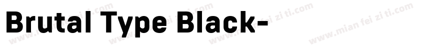 Brutal Type Black字体转换